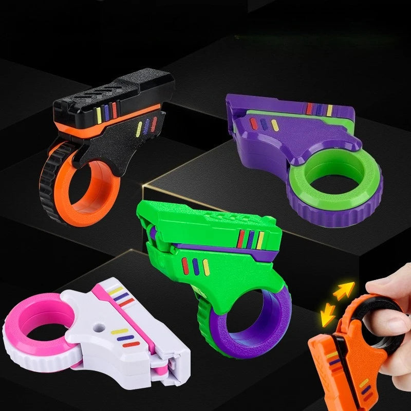 Rotary Finger Slider Fidget Toy — 3D Printed Ratchet Fingertip Desk Toy