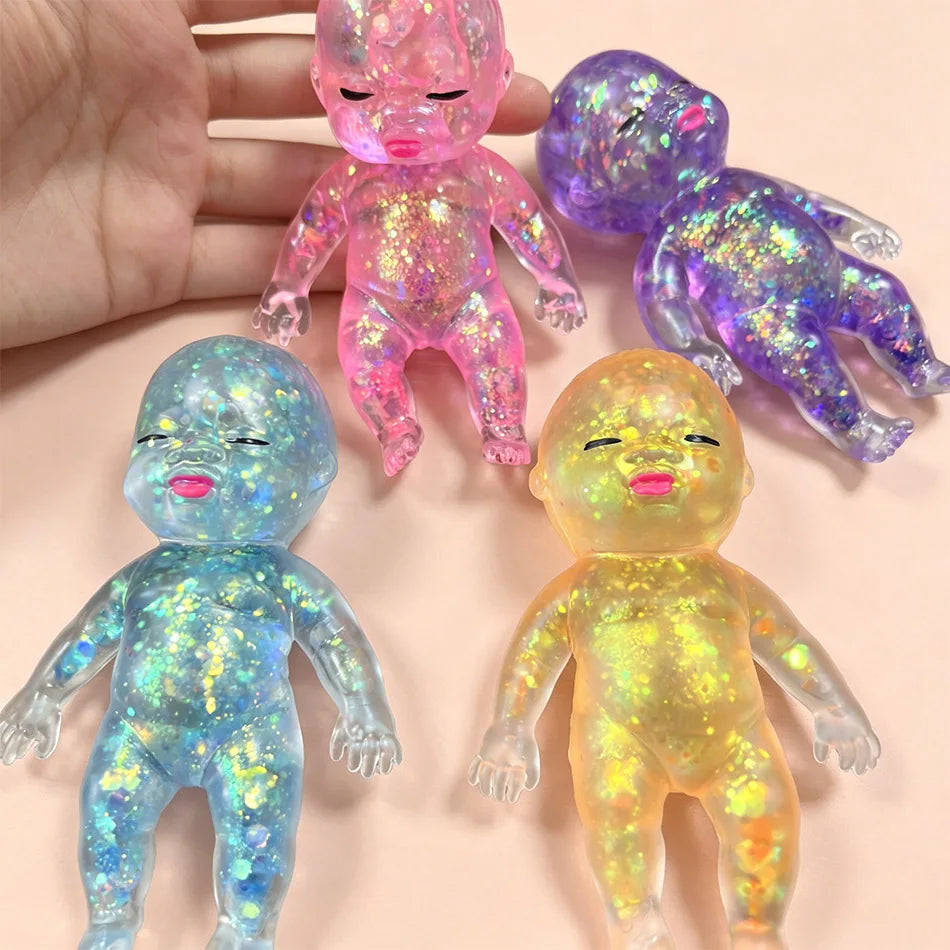 Glitter Baby Squishy — Slow Rebound Fidget Toy