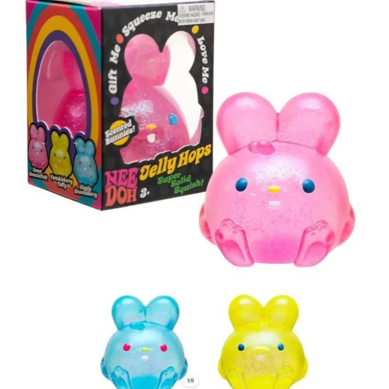 Glitter Bunny Squishy Toy