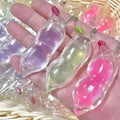 Simulation Bean Squeeze Keychain Toy — Pinch Music Fidget Pendant