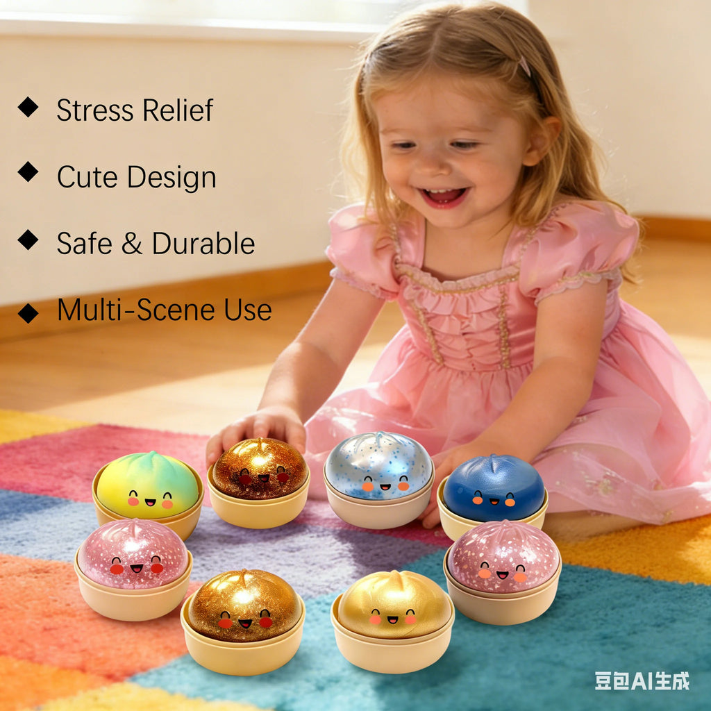 Flash Glitter Dumpling Pressure Ball