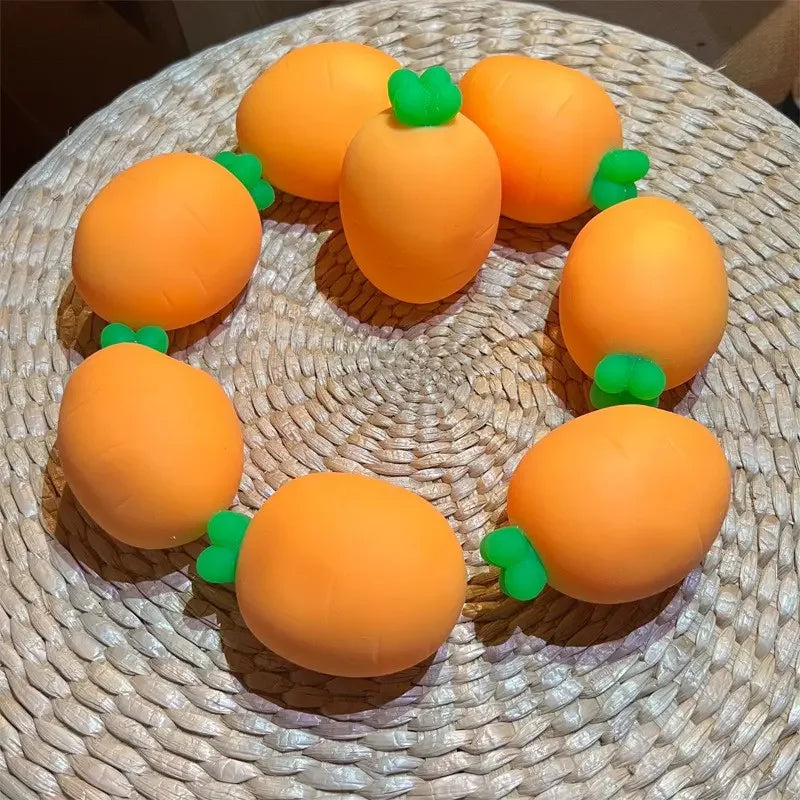 Realistic Carrot Squishy — Slow Rising Vegetable Toy