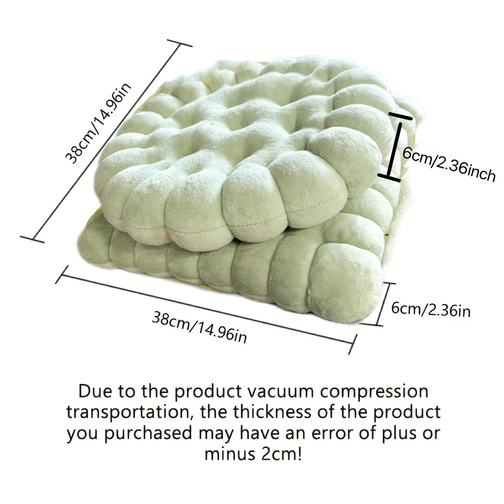 Biscuit-Shaped Plush Cushion