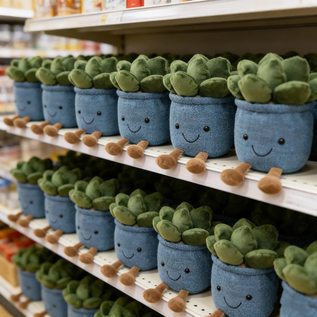 Succulent Plant Plush Pillow Set