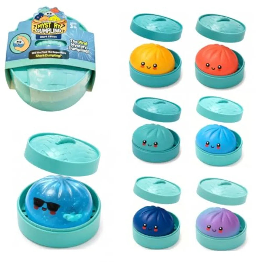 Shark Dumpling Squishy Mystery Box — Random Color (1 of 7 Styles)