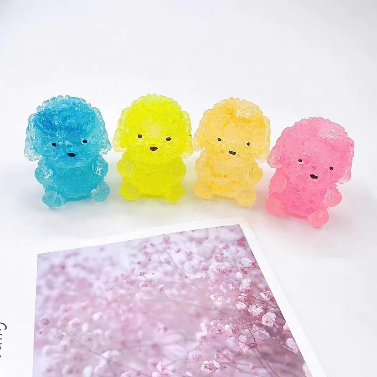 Aurora Axolotl Crystal Star Squishy — Stretch Toy