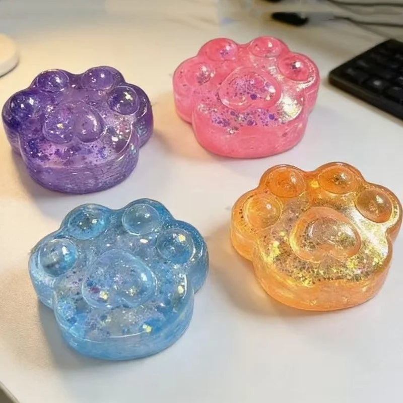 Sequin Cat Paw Squishy Toy