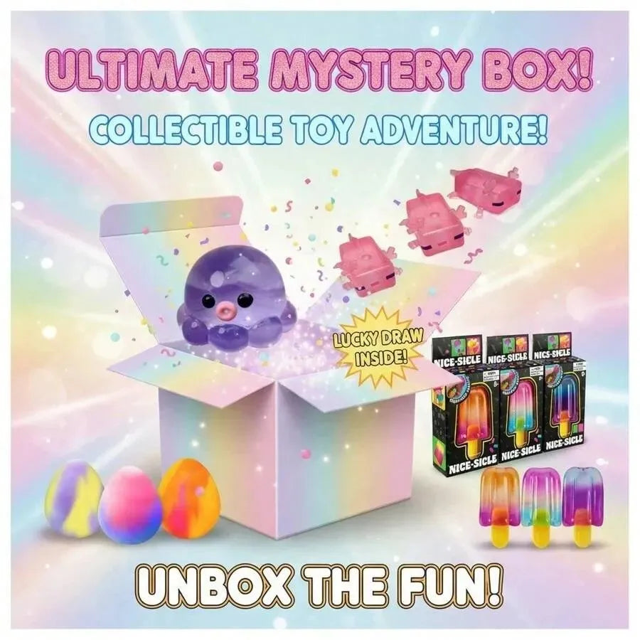 Mystery Squishy Surprise Box — Food and Ocean Theme