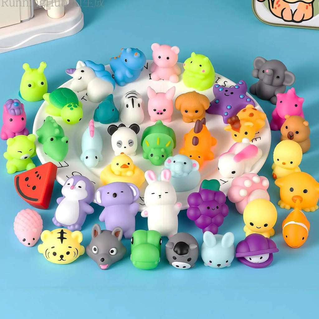 30-Pack Mochi Squishy Toys for Kids — Kawaii Mini Animal Squishies