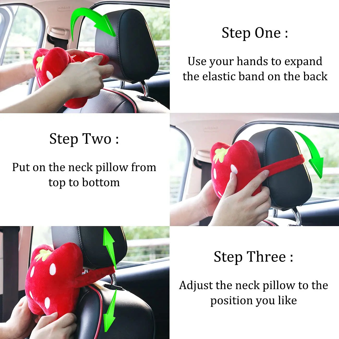 Plush Pig Car Headrest Pillow Set (2-Pack)