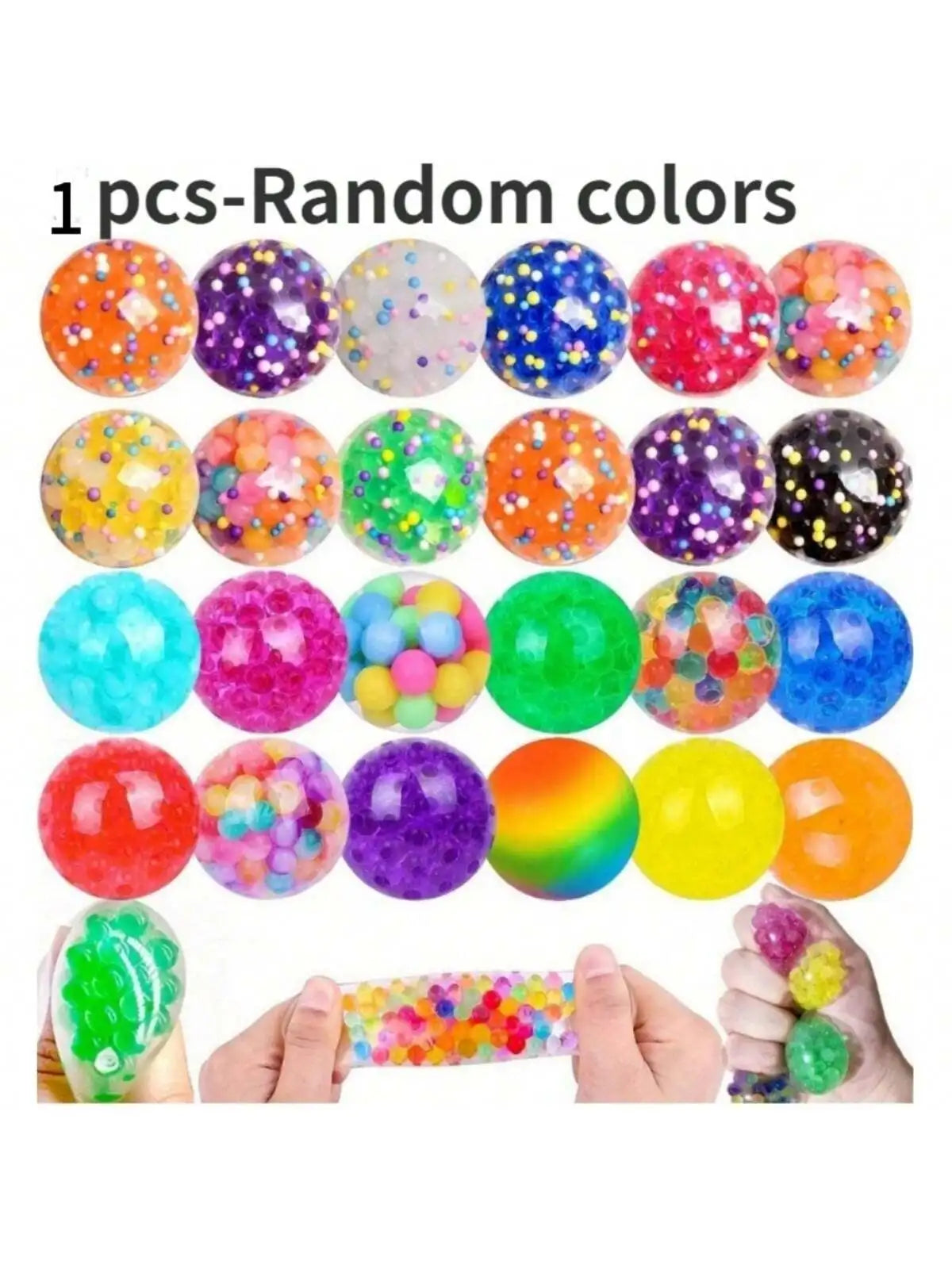 Sensory Stress Ball 10-Pack — Squishy Fidget Toys for Autism & Kids