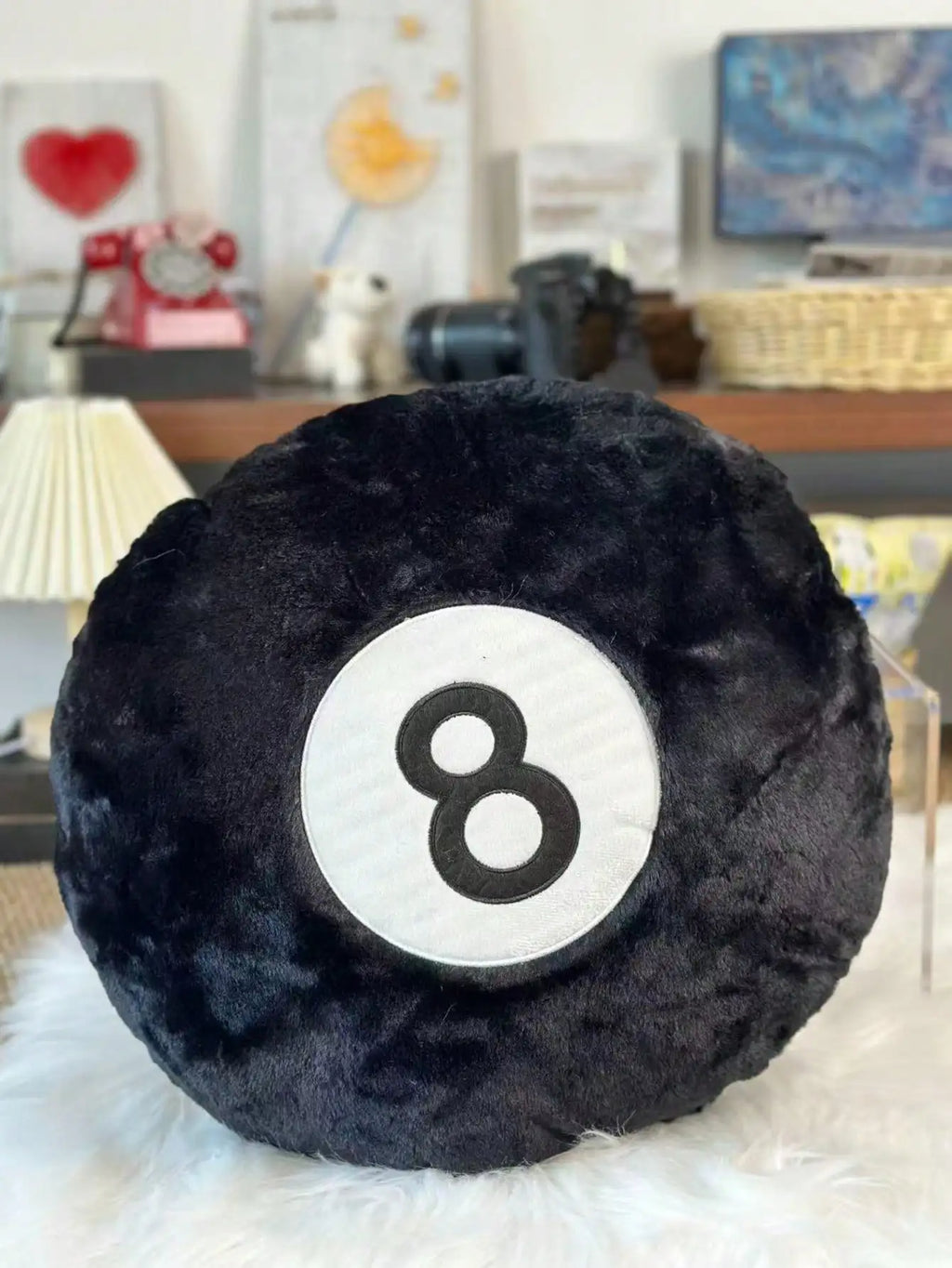 8-Ball Billiard Plush Pillow