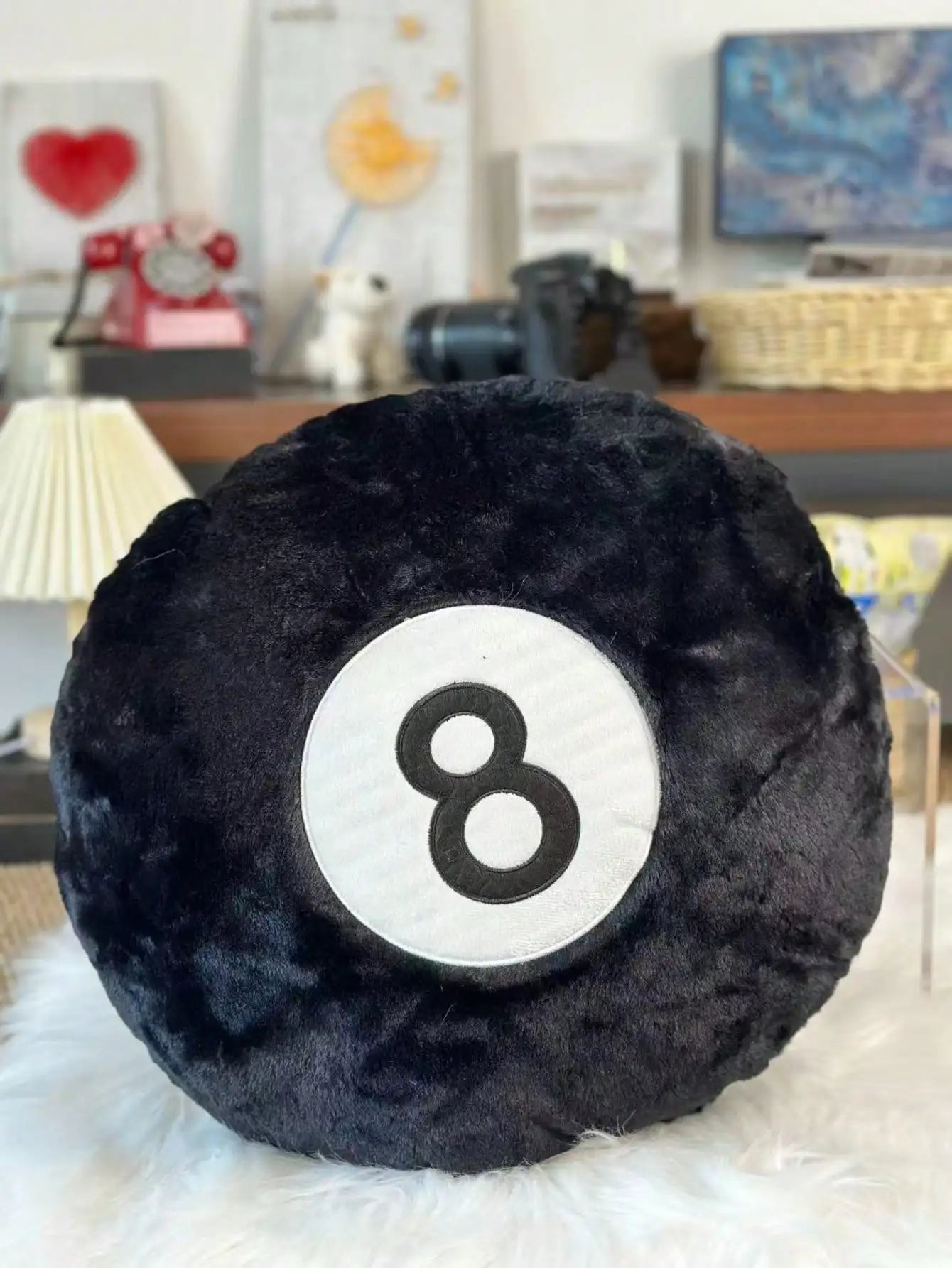 8-Ball Billiard Plush Pillow