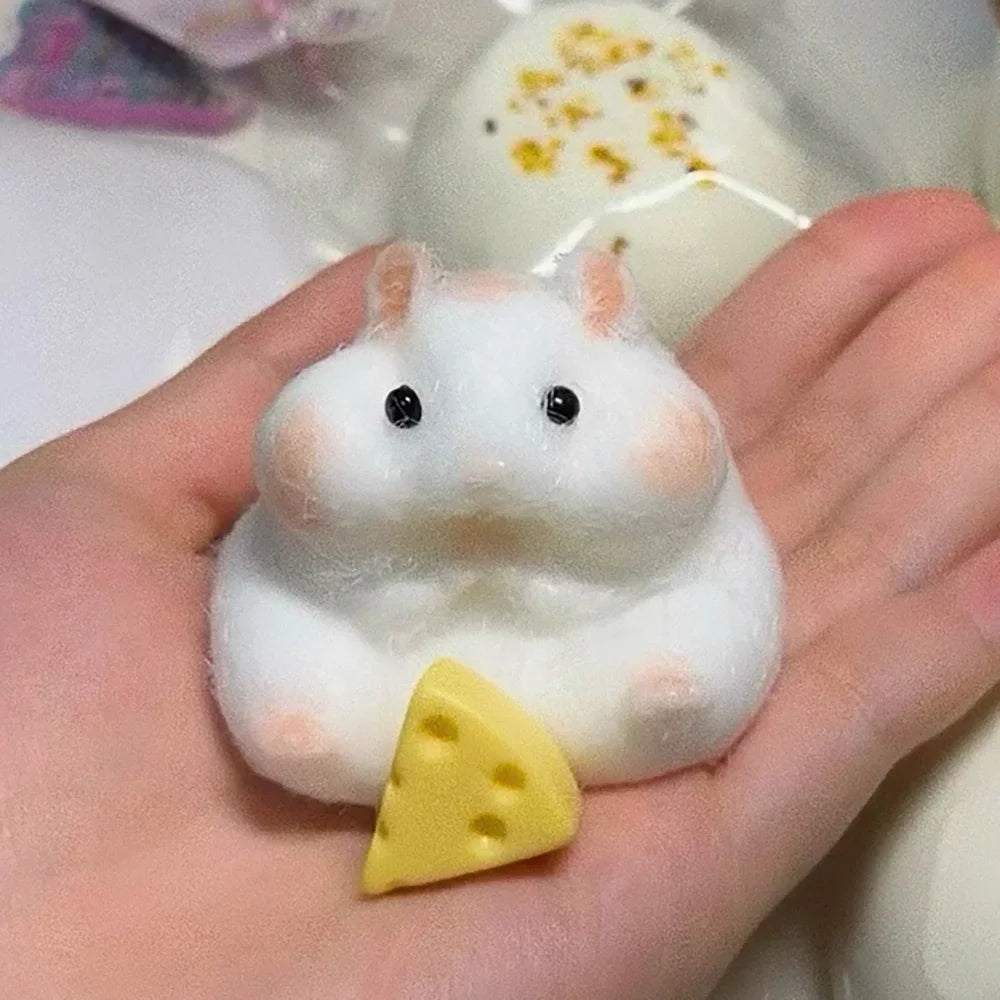 Fuzzy Hamster Squishy Toy