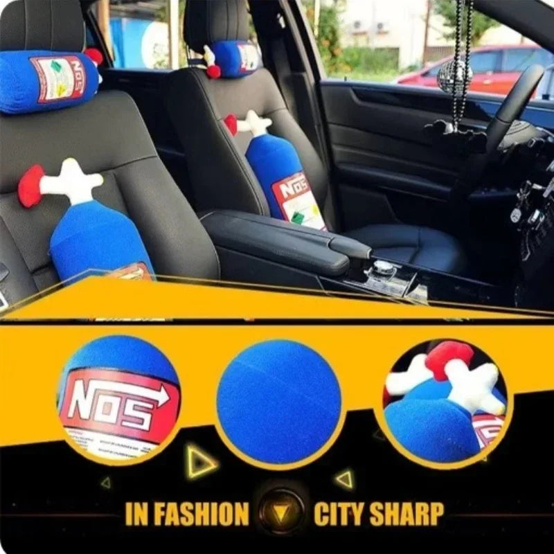 NOS Bottle Car Neck Pillow