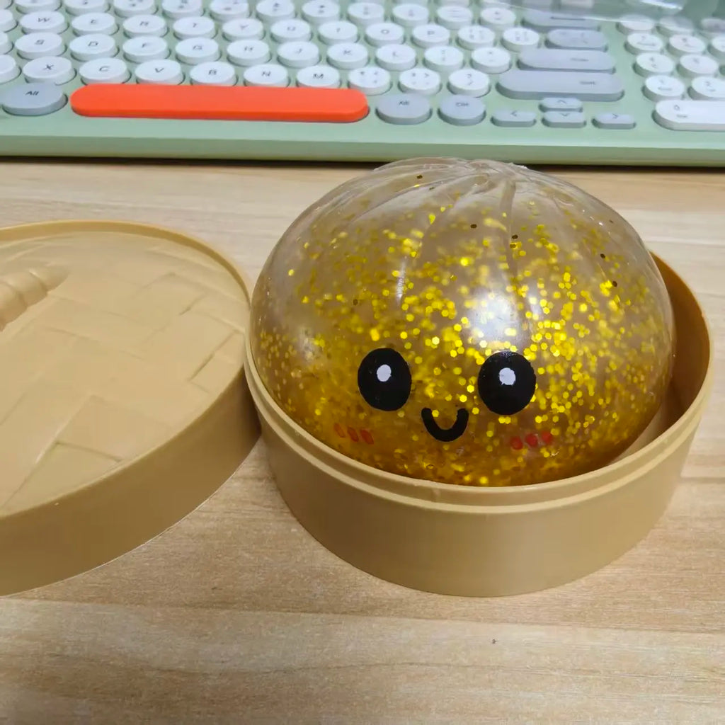 Hot Selling Glitter Dumpling Mochi Squishy — Collectible Party Gift