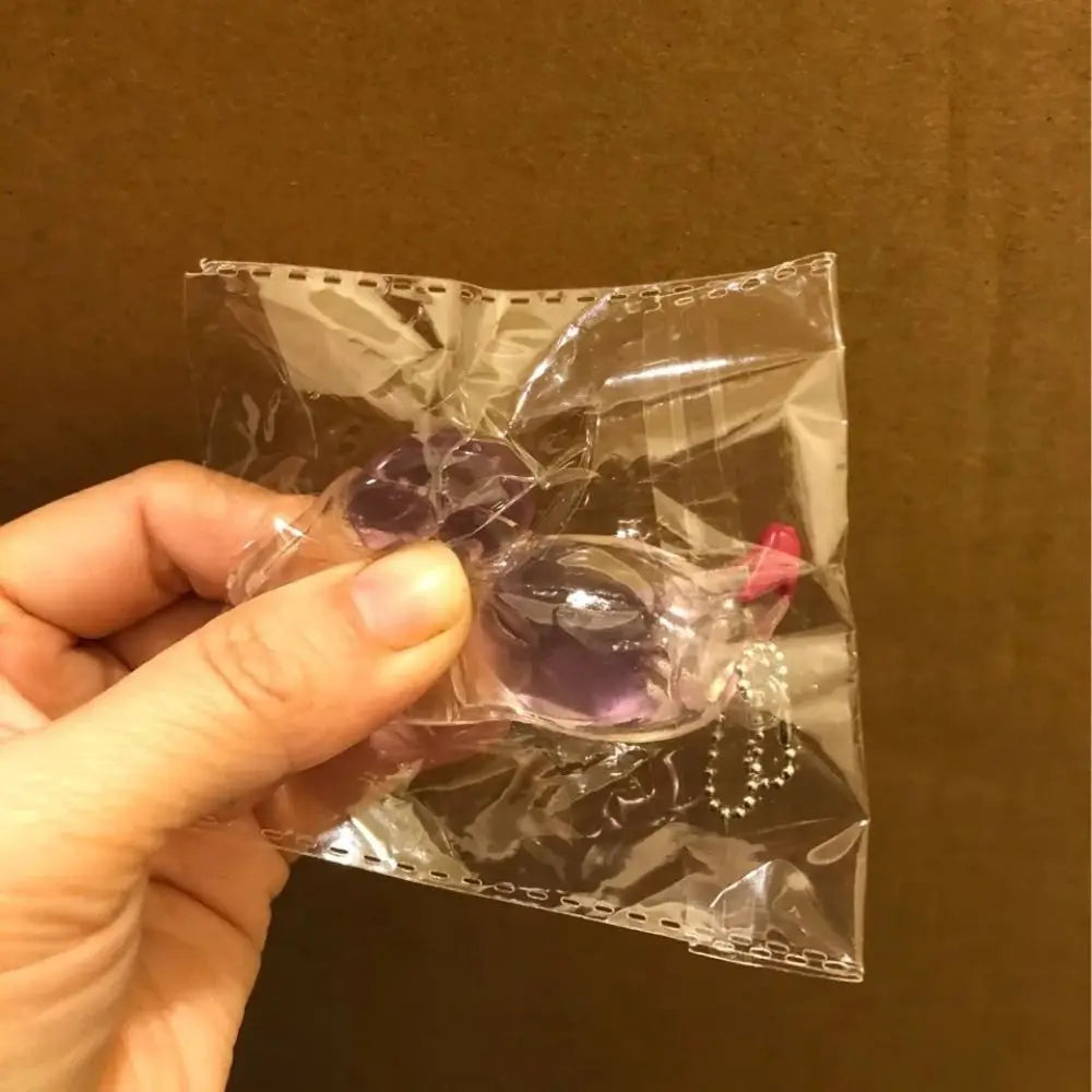 Simulation Bean Squeeze Keychain Toy — Pinch Music Fidget Pendant