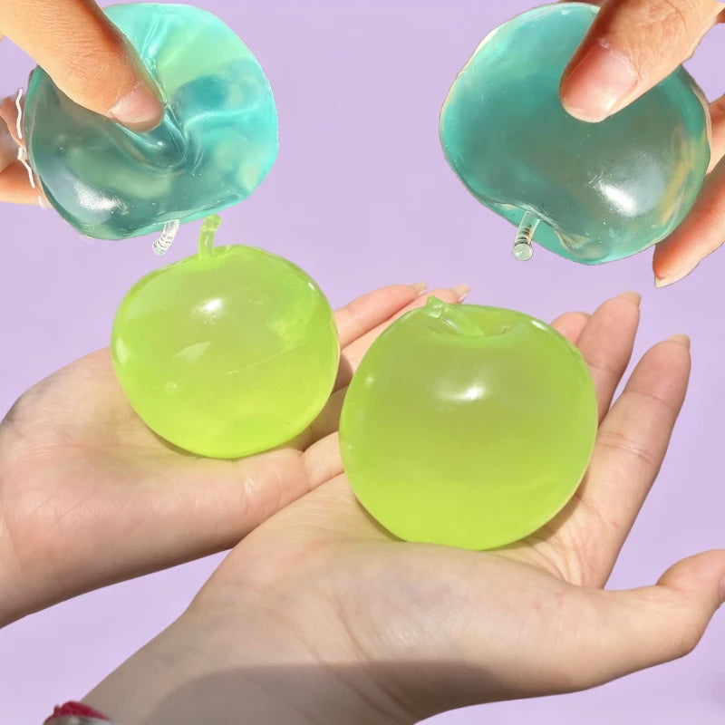 Apple Moldable Stress Ball Coconut Oil Squishy — ASMR Sensory Toy
