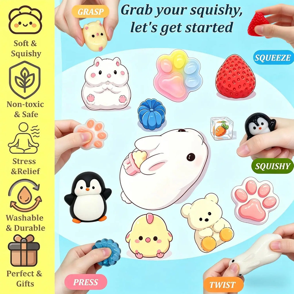 10-Pack Taba Squishy Fidget Toys — Bulk Party Favors for Kids