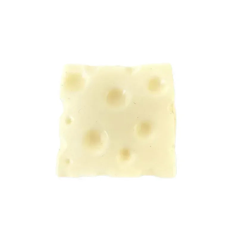 Square Cheese Squishy (7cm) — Ultra-Soft Stress Toy