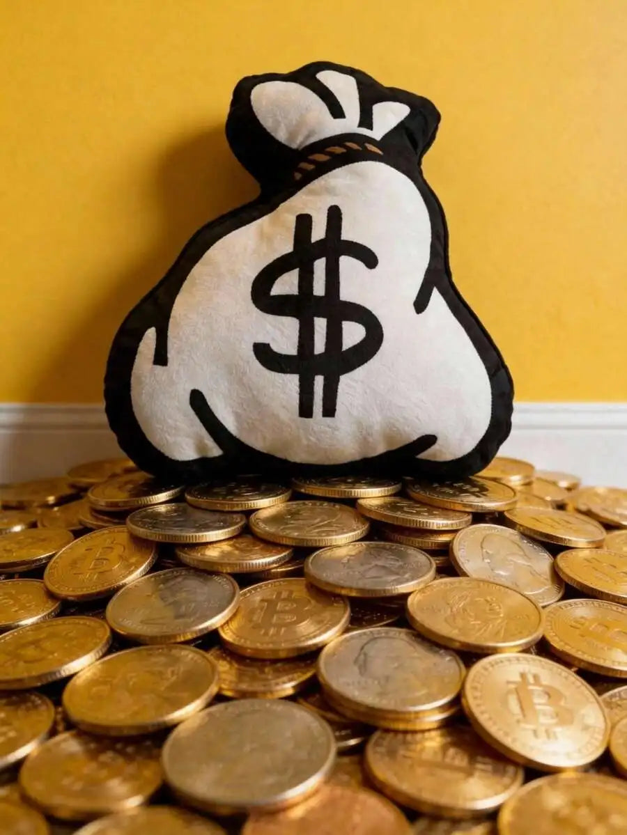 Money Bag Novelty Pillow