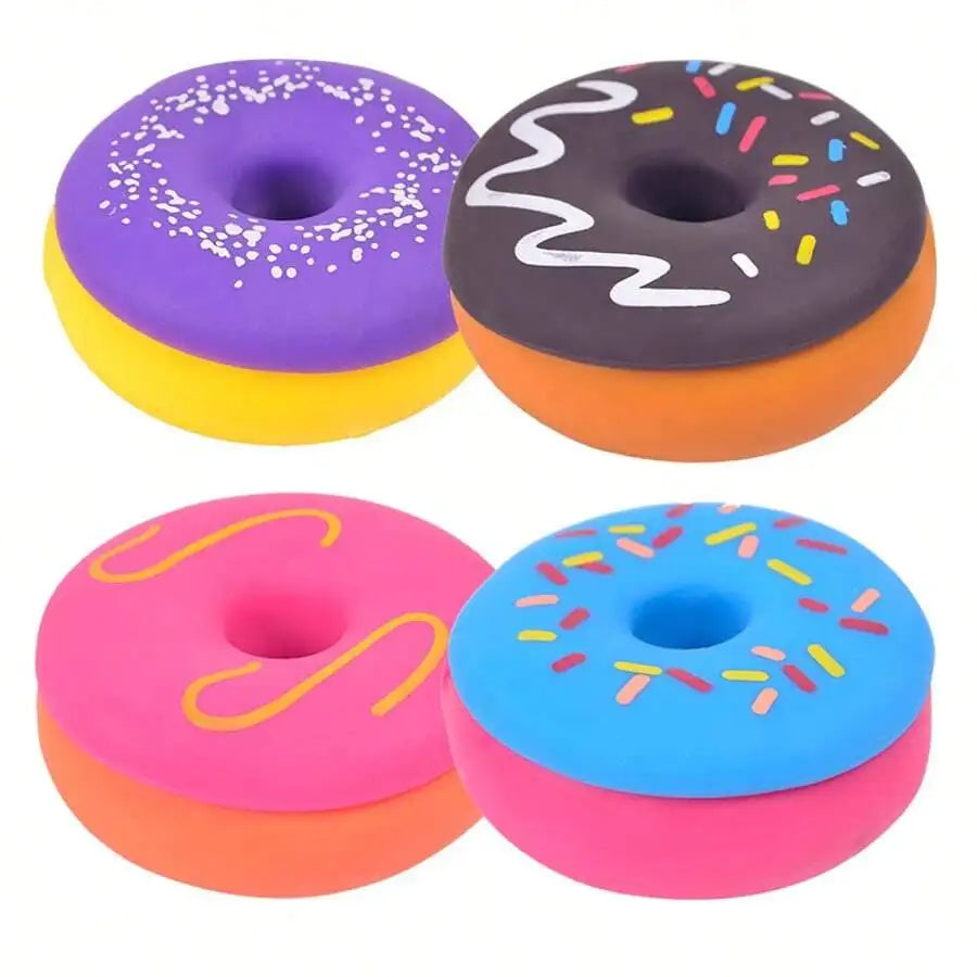 Squeezy Donut Sensory Toy — Soft Silicone (Multiple Colors)