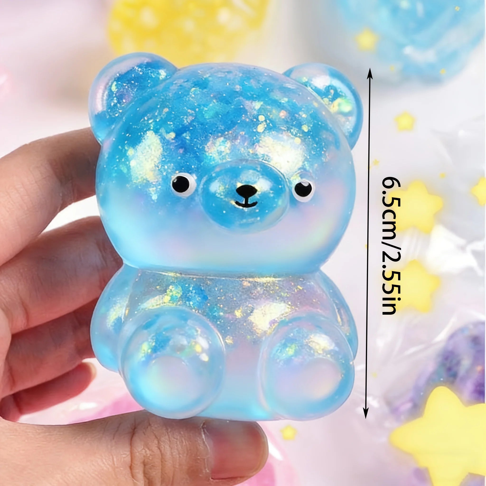 Iridescent Bear Squishy Toy