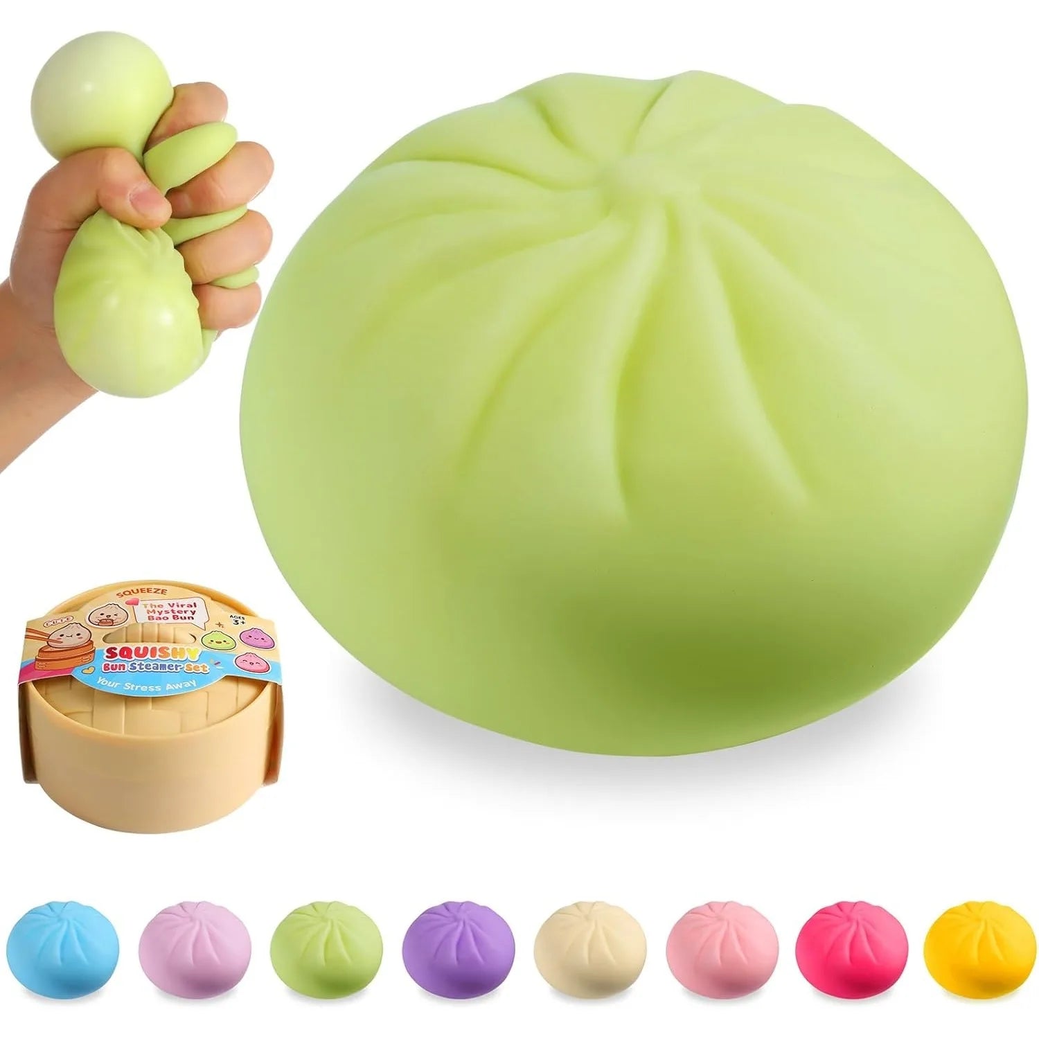 Mystery Dumpling Squishy Box — Pink Edition