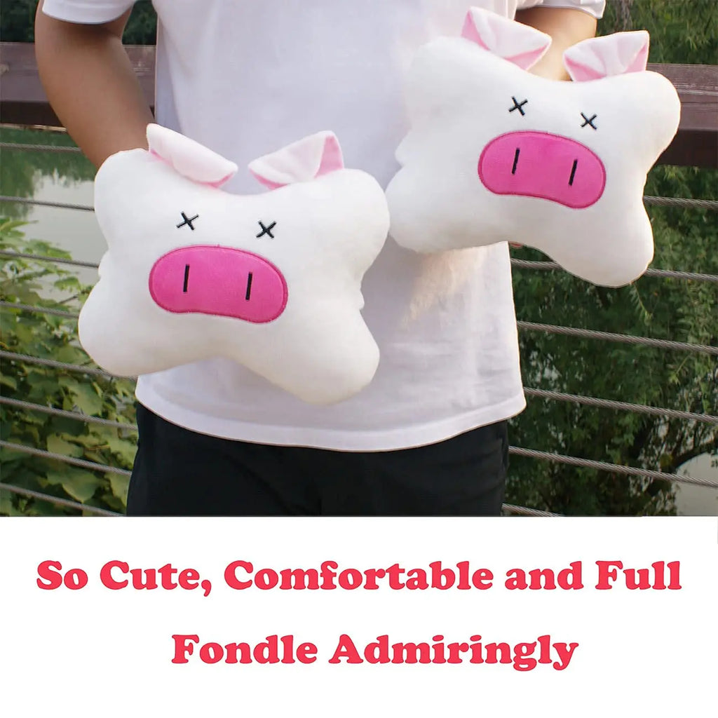 Plush Pig Car Headrest Pillow Set (2-Pack)