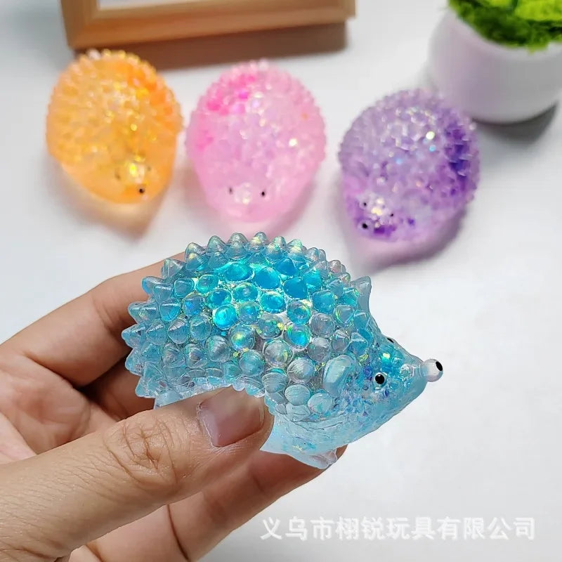 Glitter Hedgehog Squishy Toy