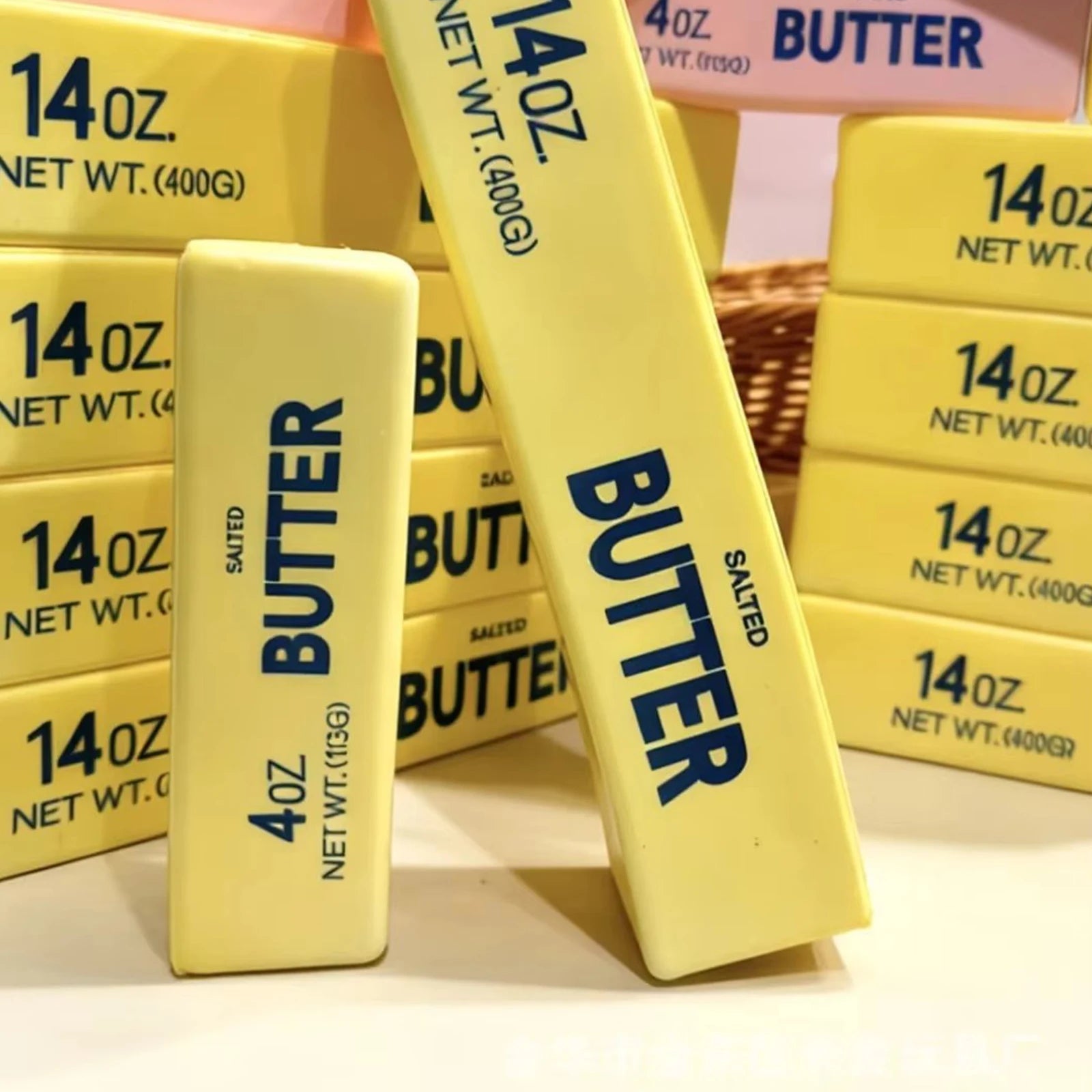 Butter Stick Fidget Toy 14/24cm — Squishy Elastic Cheese Stick Stress Reliever