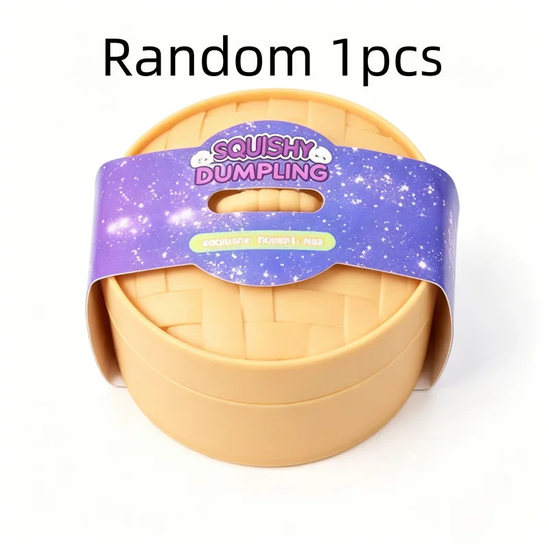 Wholesale Mini Glitter Dumpling Squishy Bulk Pack with Storage Box