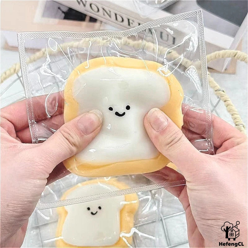 Soft Toast Bread Squishy Squeeze Toy