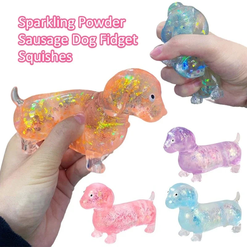 Sparkling Sausage Dog Squishy