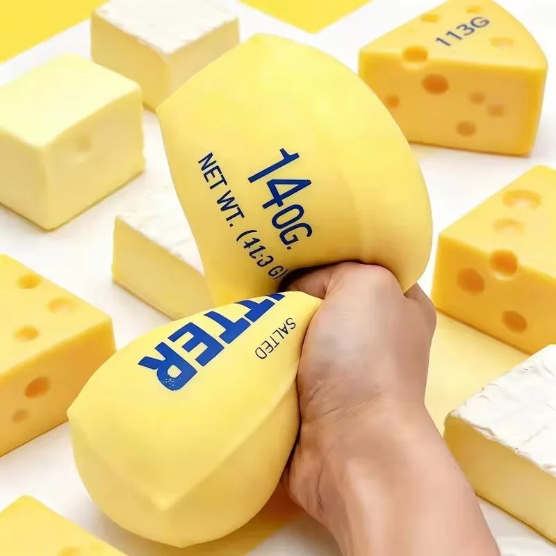 Butter Stick Milk Strip Squishy Toy — Slow Rebound Stress Relief 2026