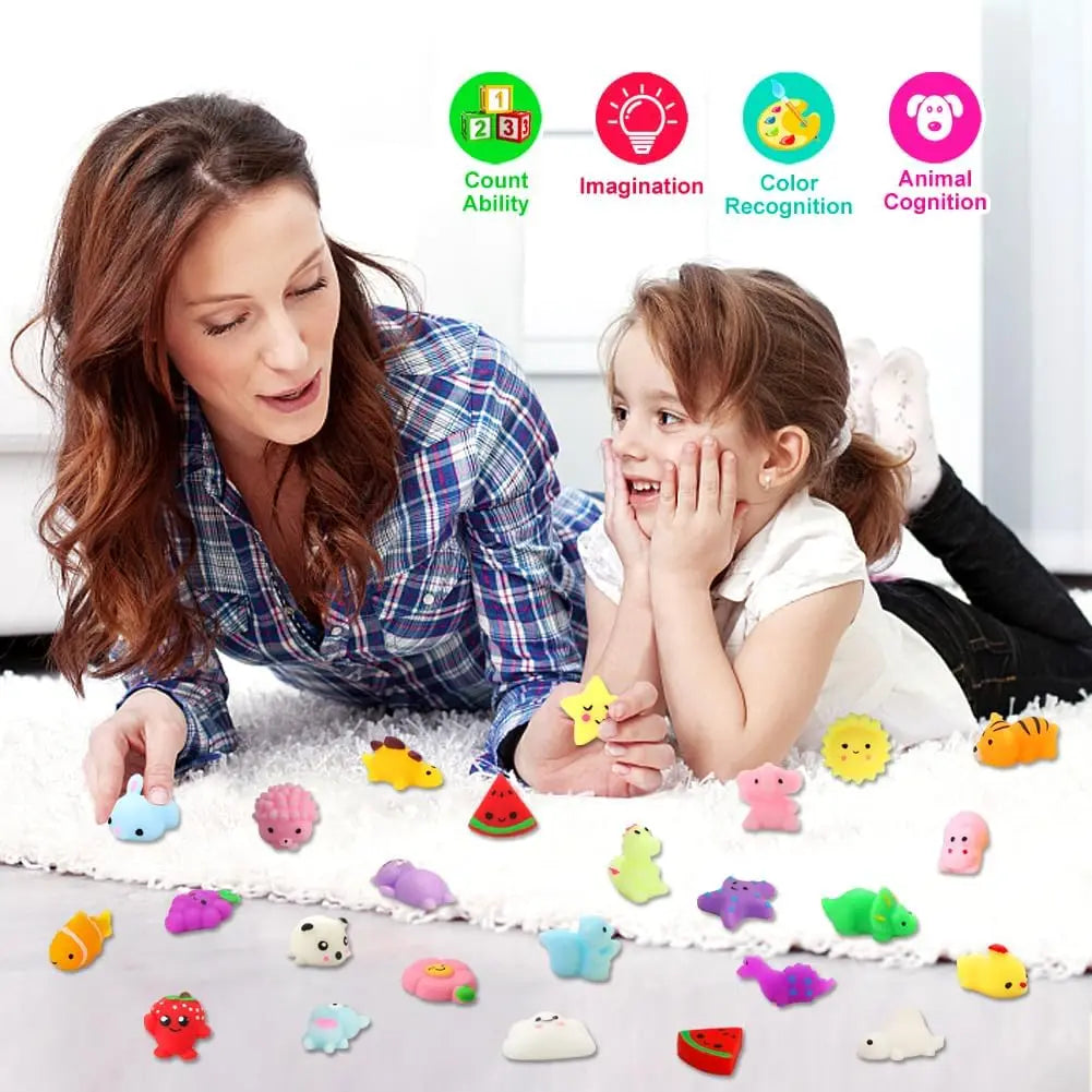 24-Pack Mochi Squishy Toy Party Favors for Kids — Easter Basket Stuffers