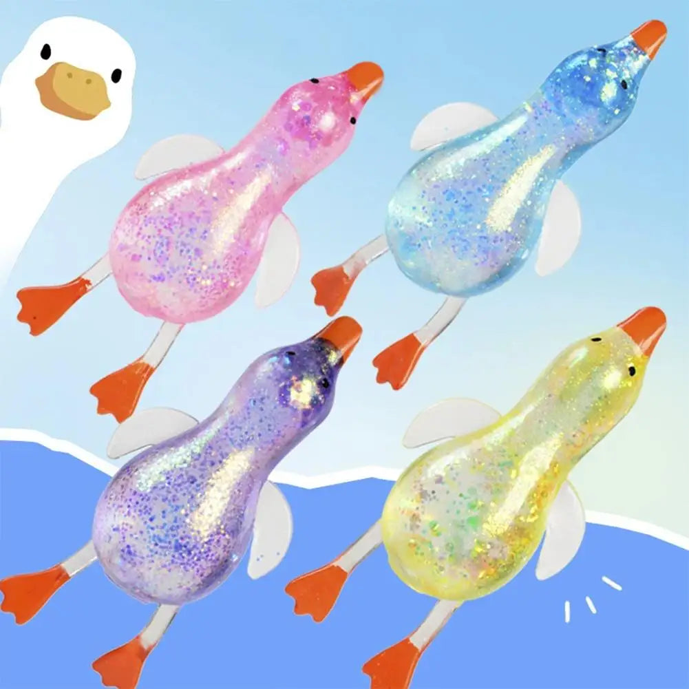 Glitter Duck Squishy Toy