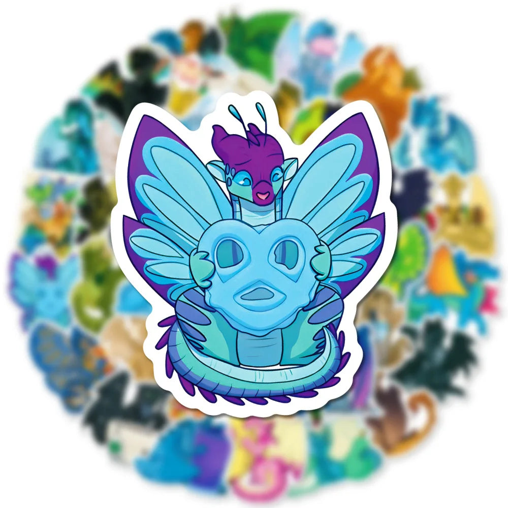 Dragon Cartoon Sticker Pack - DIY Decals