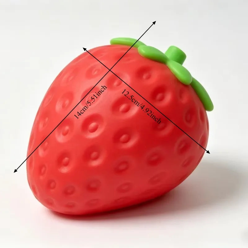 Jumbo Strawberry Squishy — Slow Rising Anti-Stress Toy