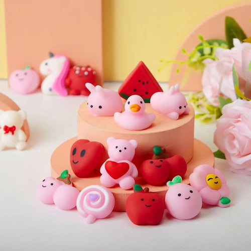 36-Pack Valentine's Day Mochi Squishy Toys — Stress Relief Party Favors