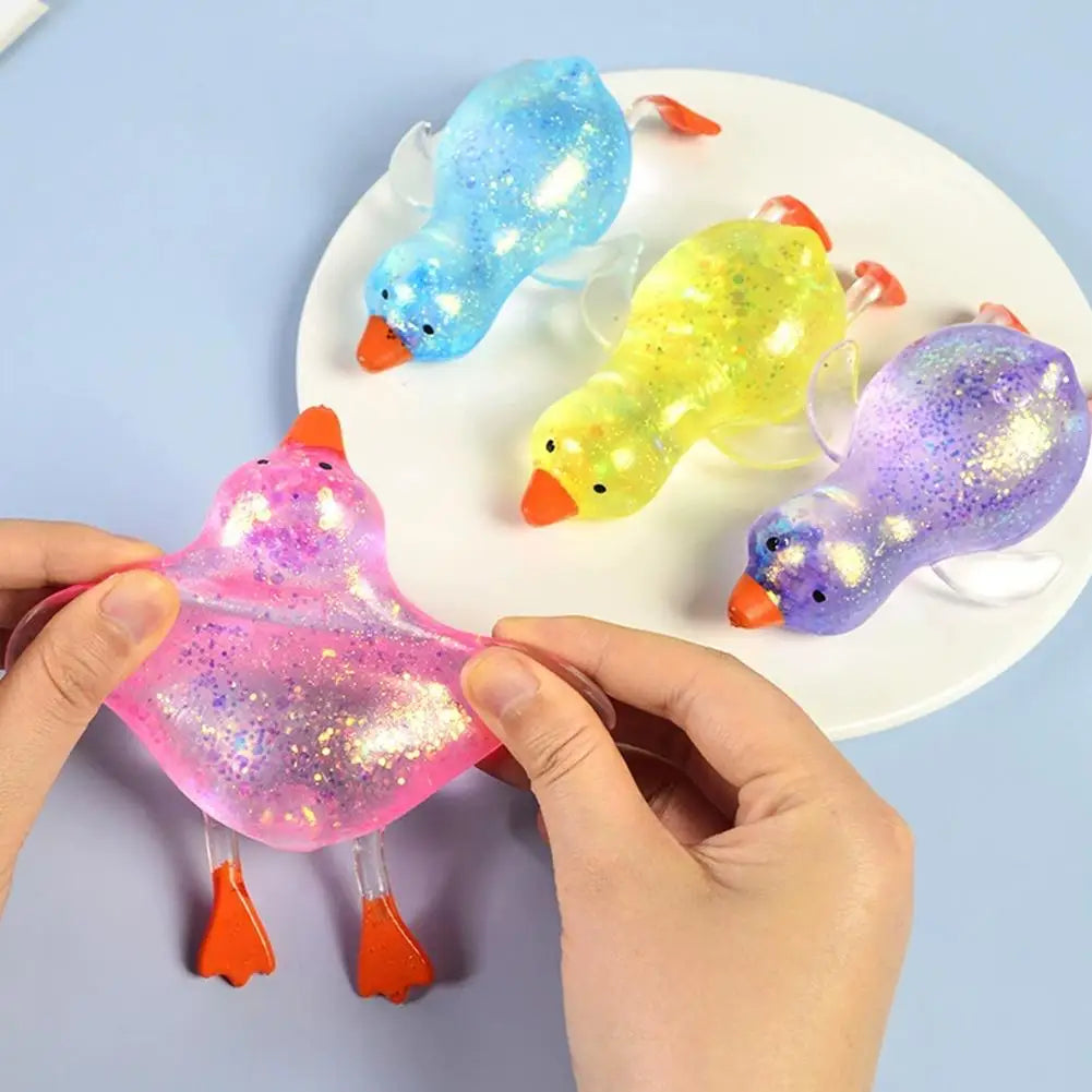 Glitter Duck Squishy Toy