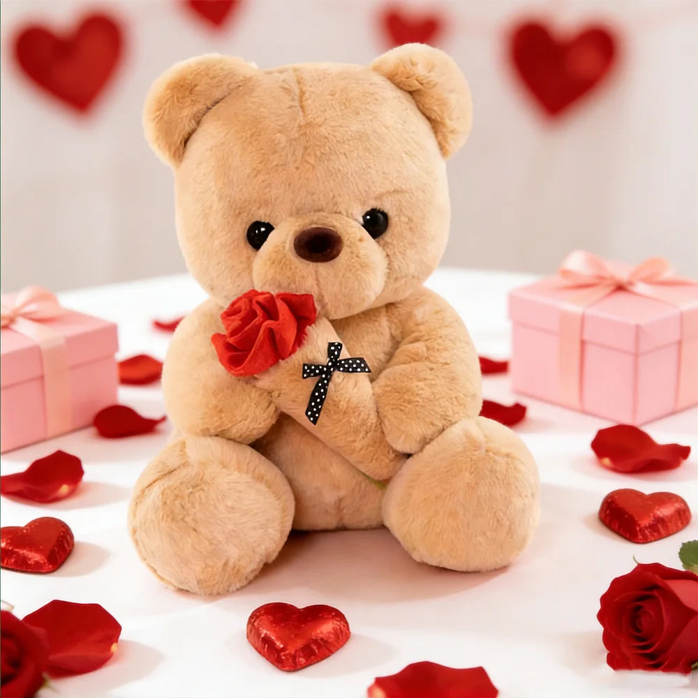 Rose Bear Plush Gift
