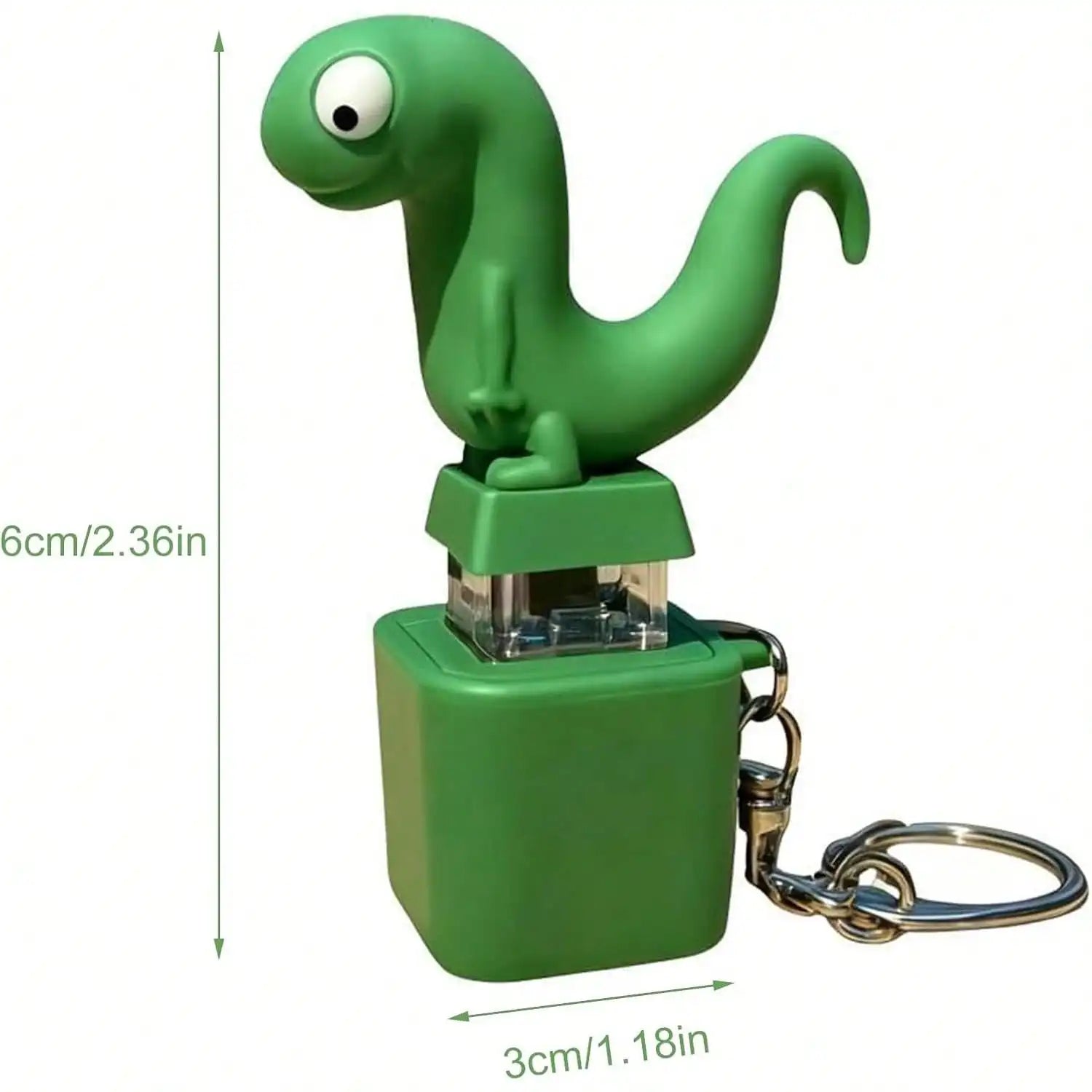 Sound Button Lizard Keychain Fidget