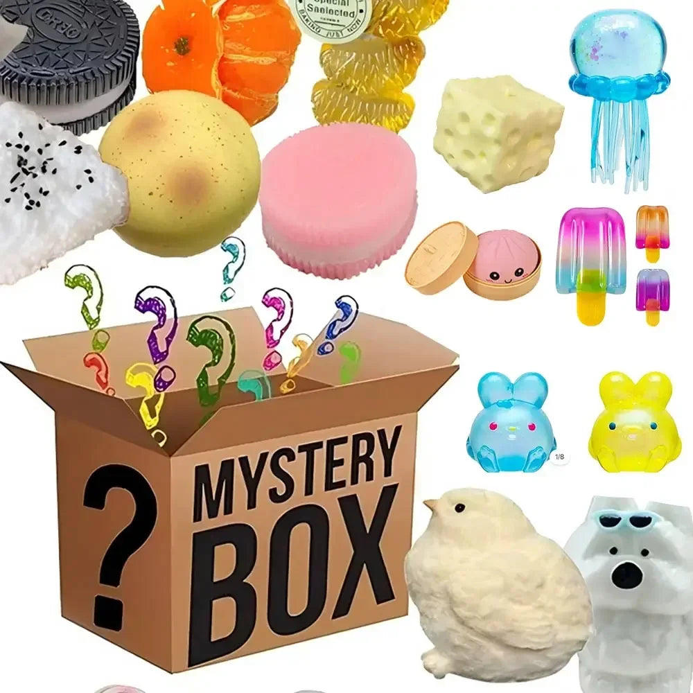 Kawaii Cat Paw Mochi Squishy Blind Box — Mystery Squeeze Toy