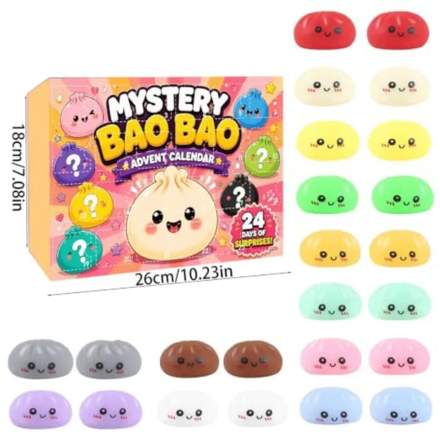 24-Day Dumpling Squishy Advent Calendar Countdown Blind Box