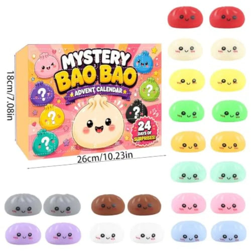 24-Day Dumpling Squishy Advent Calendar Countdown Blind Box