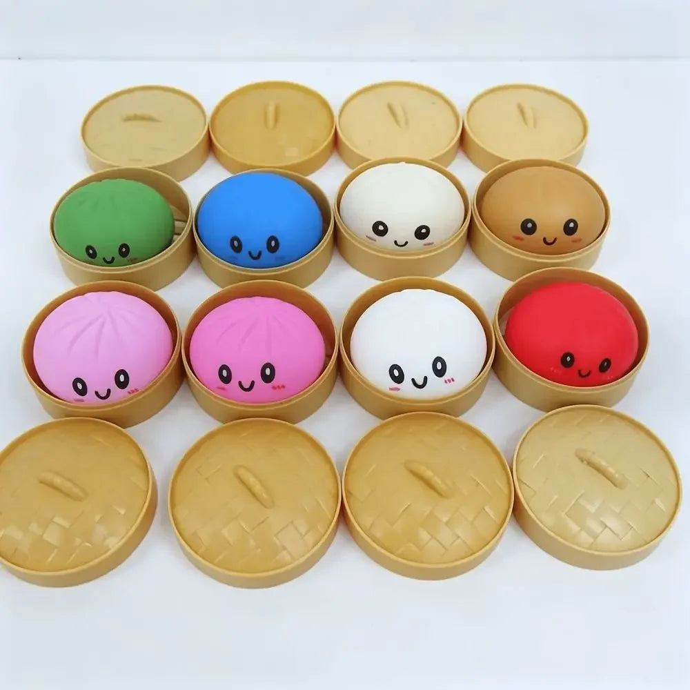 Multi Slow-Rising Squishy Set — Cheese Steamed Bun Dumpling Butter Bear