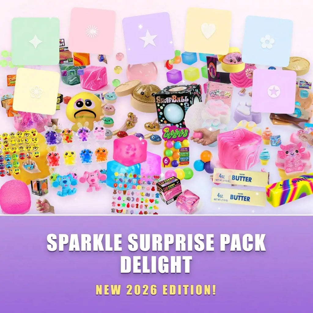 Surprise Mystery Squish Box — Mixed Food & Animal Squishy Set