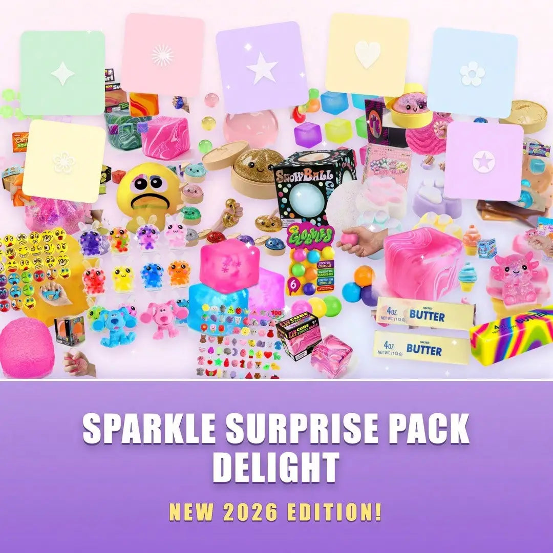 Surprise Mystery Squish Box — Mixed Food & Animal Squishy Set