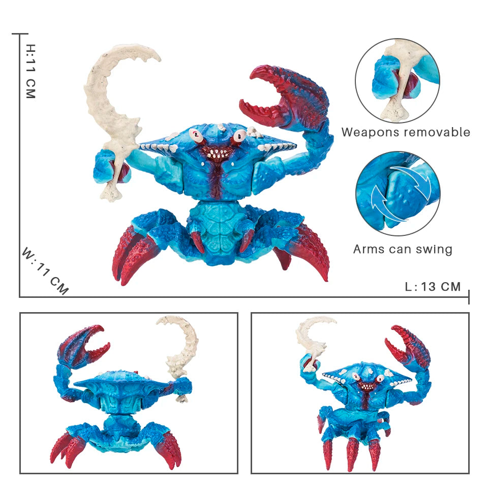 Marine Monster Warrior Figure - Crab & Octopus